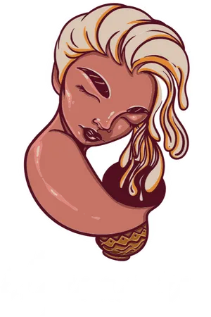 Aquarius Zodiac Artwork PNG