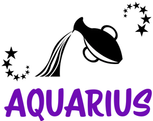 Aquarius Zodiac Symbol Illustration PNG