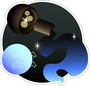 Aquarius Zodiac Symbol Water Bearer PNG