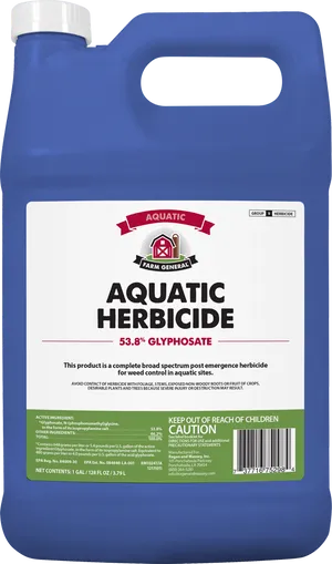 Aquatic Herbicide Container PNG image