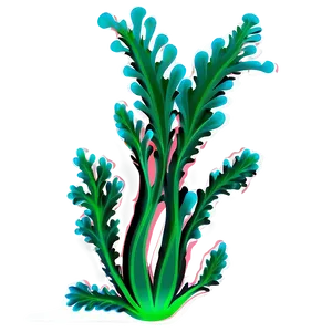 Aquatic Seaweed Design PNG 05242024