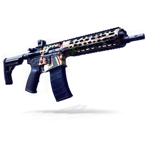 Ar 15 Custom Paint Job Png Opt88 PNG image