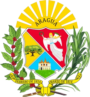 Aragua State Coatof Arms Venezuela PNG image