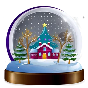 Arbol De Navidad In A Snow Globe PNG 06122024