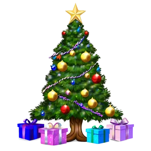 Arbol De Navidad In City Square PNG Mle