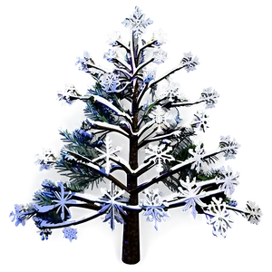 Arbol De Navidad In Winter Wonderland PNG Ees47