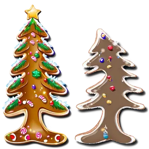 Arbol De Navidad With Gingerbread Decor PNG Aao7 PNG