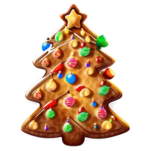 Arbol De Navidad With Gingerbread Decor PNG Egr69