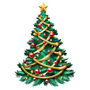 Arbol De Navidad With Gold Chain PNG Sud46 PNG