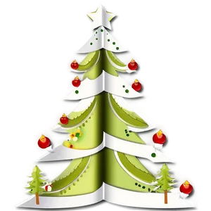 Arbol De Navidad With Paper Crafts Png 06122024 PNG image