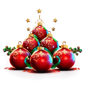 Arbol De Navidad With Red Ornaments PNG Jnq PNG