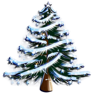 Arbol De Navidad With Snow Flakes PNG 43