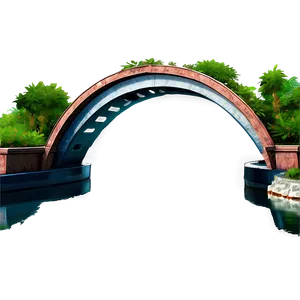 Arc Bridge Over Water Png 81 PNG image