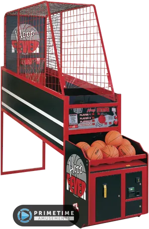 Arcade Basketball Game Machine PNG image