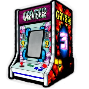 Arcade Game Over Screen PNG Kix