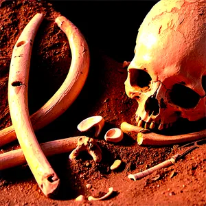 Archaeology Finds Bones PNG 05242024 PNG