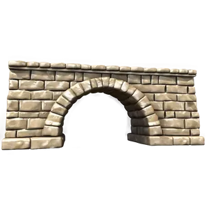 Arched Stone Tunnel PNG 53