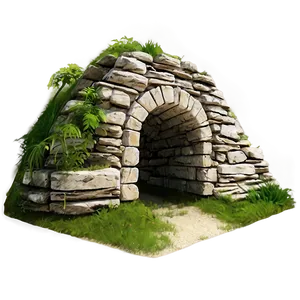 Arched Stone Tunnel PNG 70