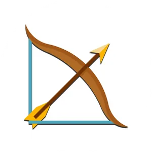 Archery Bowand Arrow Icon PNG image