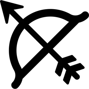 Archery Symbol Outline PNG image