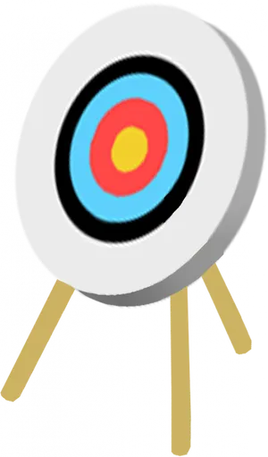 Archery Target Stand Illustration PNG image