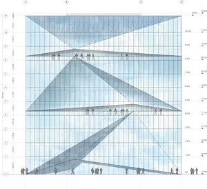 Architectural Blueprintwith People PNG image