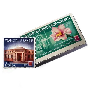 Architectural Wonders Postage Stamp PNG Yuw