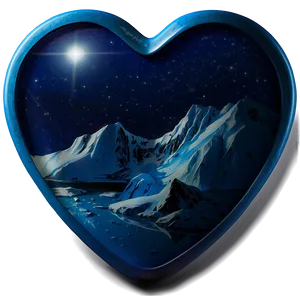 Arctic Blue Heart Icon PNG Frj73 PNG