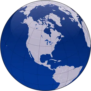 Arctic Centric World Map PNG image