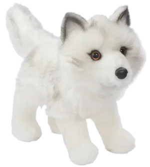 Arctic Fox Plush Toy PNG image