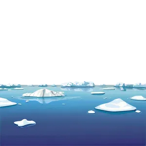 Arctic Ice Melt Water Cartoon PNG Tvx40 PNG