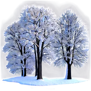 Arctic Snow Trees Png 06292024 PNG image