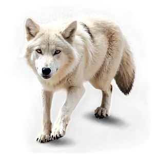 Arctic Wolf Illustration Png 3 PNG image