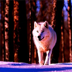 Arctic Wolf Sneaking PNG Rfa