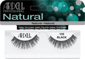 Ardell Natural Professional Lashes103 Black PNG image