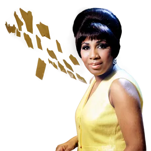 Aretha Franklin 60s Look PNG Cix47 PNG