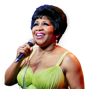 Aretha Franklin Black And White Png 06252024 PNG image