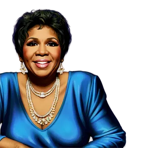 Aretha Franklin Dazzling Jewelry PNG Cob1 PNG
