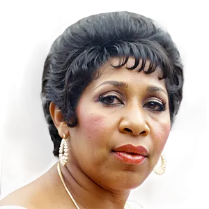 Aretha Franklin Glamour Shot PNG Gvy64