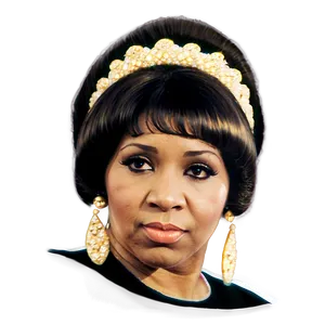 Aretha Franklin Iconic Hairstyle Png Avp44 PNG image