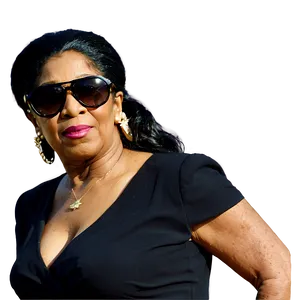 Aretha Franklin In Sunglasses PNG 06252024