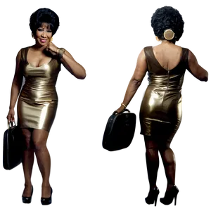 Aretha Franklin Legendary Pose Png Lcv PNG image