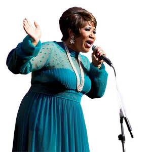 Aretha Franklin Live On Stage Png Tfi50 PNG image