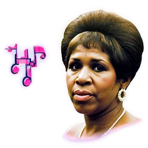 Aretha Franklin Music Legend Png Mjs PNG image