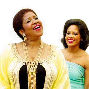 Aretha Franklin With Musicians PNG 06252024