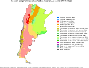 Argentina Koppen Geiger Climate Classification19802016 PNG image