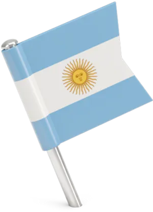 Argentina National Flag Graphic PNG image
