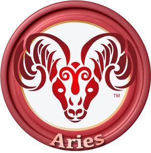 Aries Zodiac Symbol Art PNG image