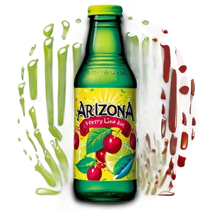 Arizona Tea Cherry Lime Rickey Png Kmd PNG image