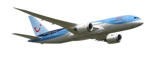Arke Airlines Boeing787 Dreamliner Midflight PNG image